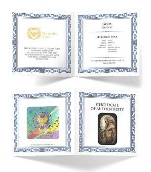 Preview: Germania Mint Gods "Baldur" 2 oz Silver Cast Bar